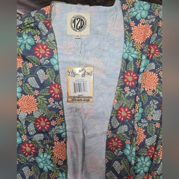 NWT Womens Floral Stretchy Cardigan Kimono Large - Picture 4 of 8